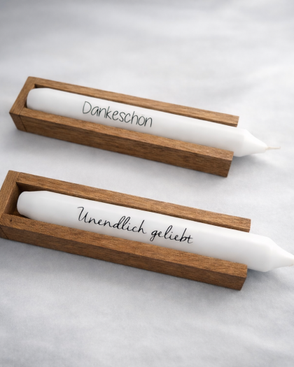 Personalisierte Kerzen